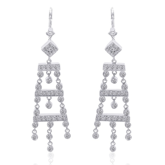 0.75 Ct Diamond Chandelier Drop Earring 14K Gold